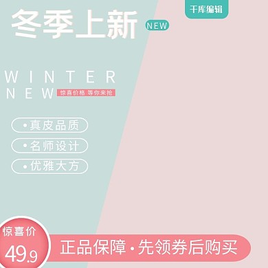 女士包包冬季上新清新简约淘宝天猫直通车主图年终大促