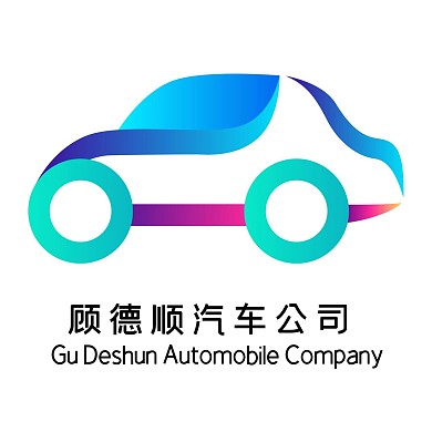 彩色简约汽车LOGO