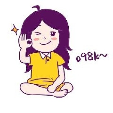 女孩OK生动调皮眨眼新媒体表情包