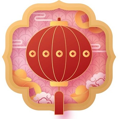 中式多色牛年新年喜庆图标icon22