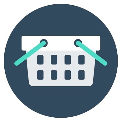 扁平购物篮微信公众号配图新媒体公众号次图