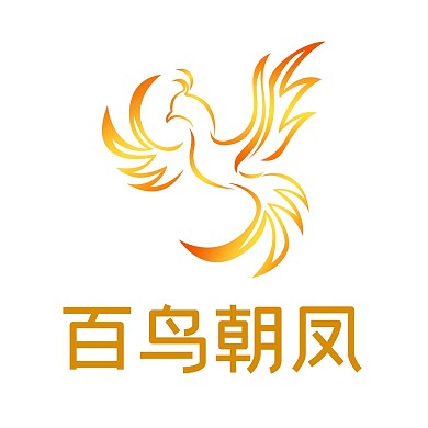 黄色线条凤凰LOGO