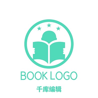 绿色小孩拿书本LOGO