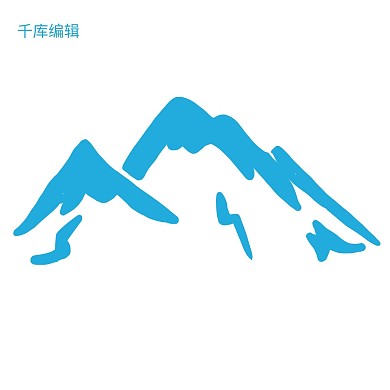 山脉轮廓矢量LOGO