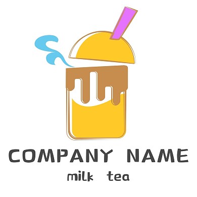 黄色奶茶LOGO