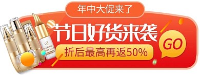 节日大促 狂欢 优惠券 促销胶囊图banner