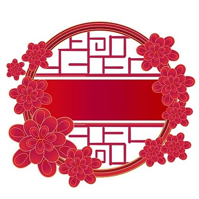 春节红色窗花公众号次图