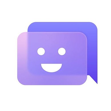 微笑对话框图标公众号次图