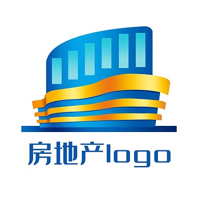 蓝色建筑LOGO