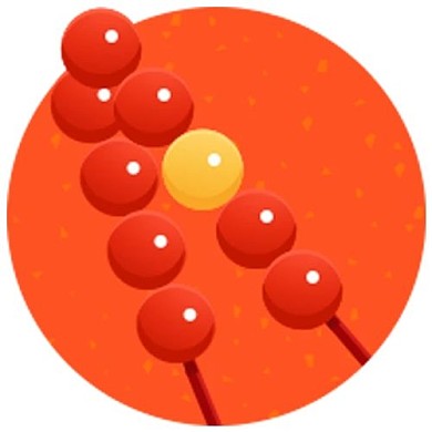 新年红黄色系新年图标icon