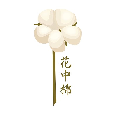 白色的棉花LOGO