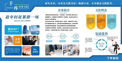 通用企业宣传栏文化展板