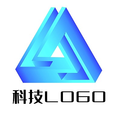 蓝色立体科技LOGO
