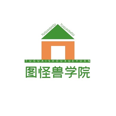 绿色简约学校logo