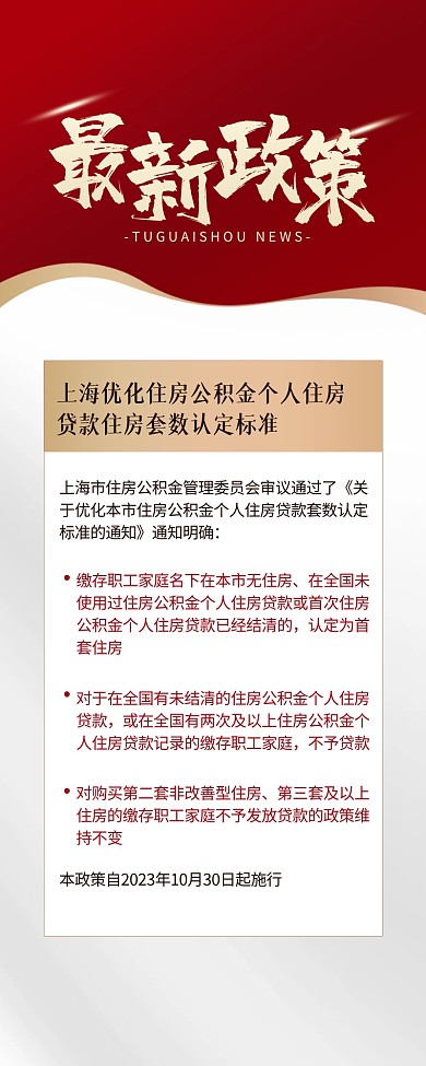 房地产公积金最新政策发布热点营销长图