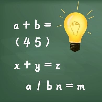 数学题黑板公众号次图灯泡