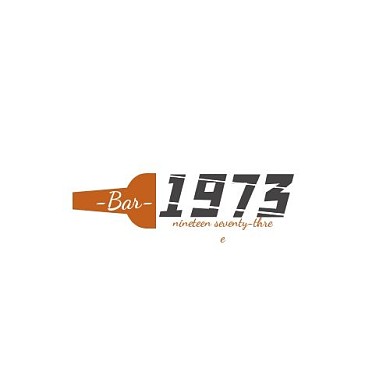 简约大气1973酒吧LOGO