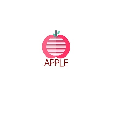 简约卡通苹果logo设计