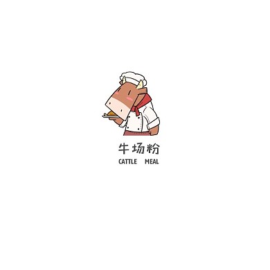 牛场粉餐饮食品LOGO