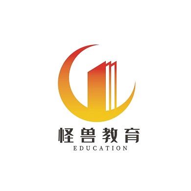 教育培训机构黄色创意logo设计