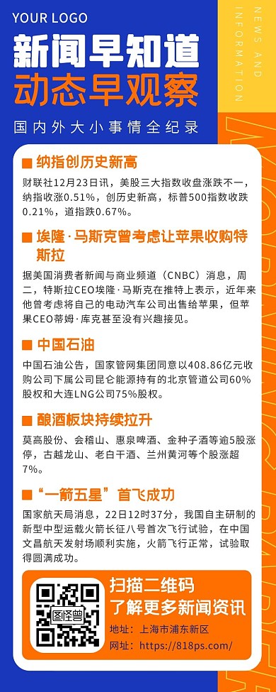 红包热点资讯新闻早报文章长图推文