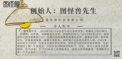 人物简介创始人横板介绍海报