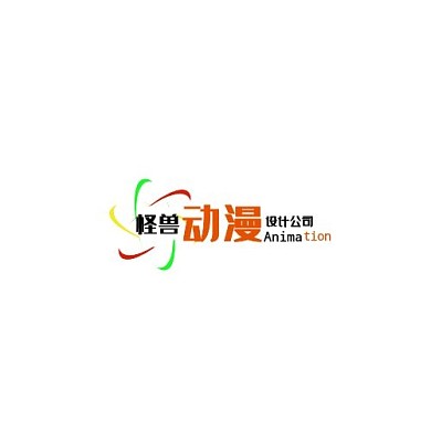 动漫公司简约橙色标志平面logo