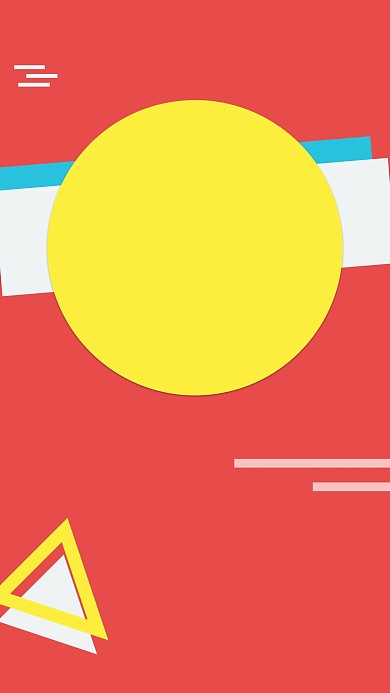 图怪兽原创元素创意几何风格手机海报