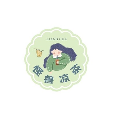 小清新凉茶饮品图标