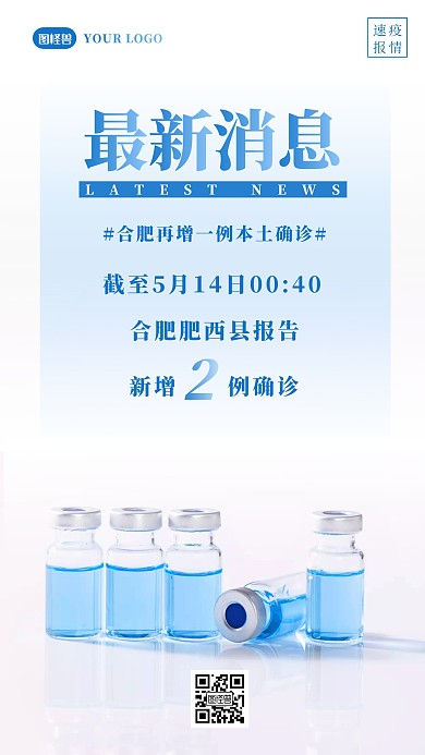 安徽合肥再增一例确诊病例摄影图海报