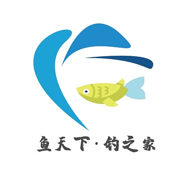 鱼竿竿体标logo设计 
