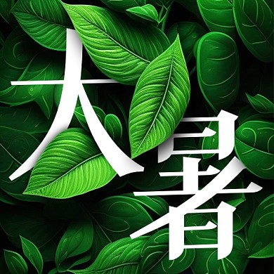大暑传统节气夏日公众号封面次图