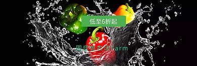有机生鲜蔬菜促销淘宝Banner
