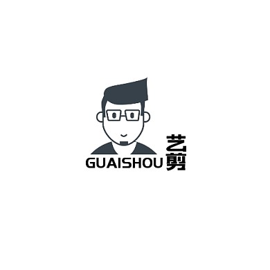 LOGO艺剪 黑色 美发