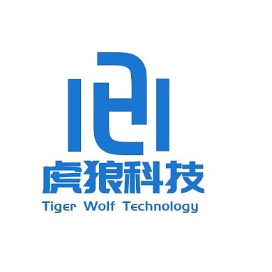2021创意简约蓝色虎狼科技logo