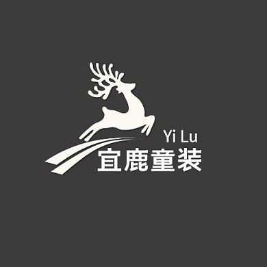 白色大气简约童装logo设计