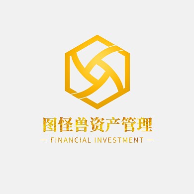 金色金融资产管理钱币品牌宣传LOGO