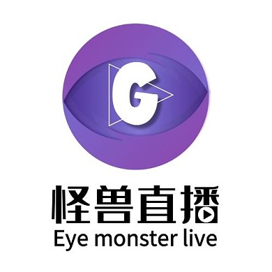 怪兽科技眼睛直播商标logo