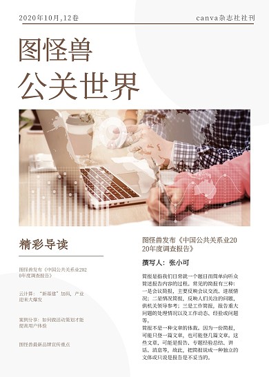 灰金色几何渐变商务公关宣传简报