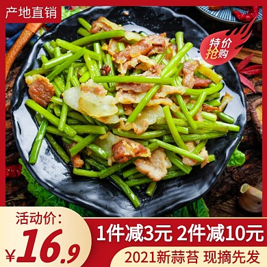 电商淘宝食品蔬菜蒜苔主图