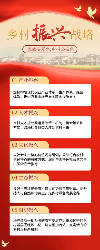 乡村振兴战略营销长图