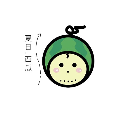 夏日西瓜logo设计