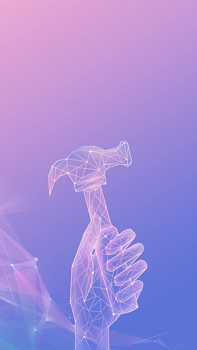 创意简约线条劳动节插画海报背景