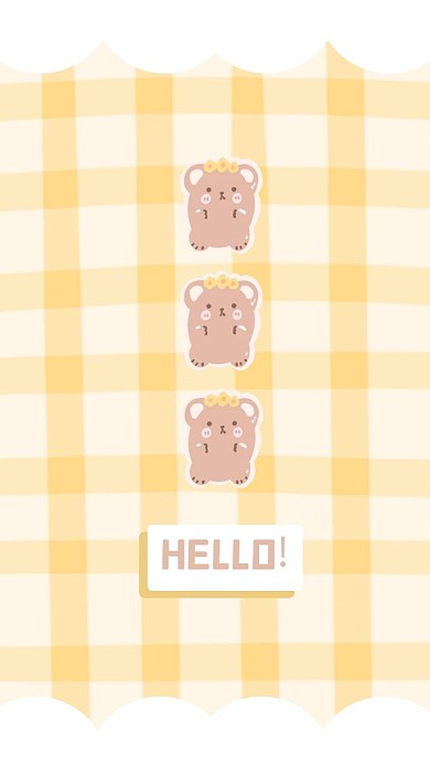 卡通小熊手机壁纸