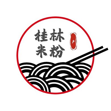 简约风正宗桂林米粉LOGO