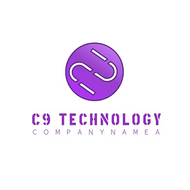 西奈科技公司紫色现代文字logo