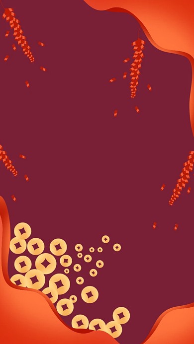 图怪兽原创背景2019新年喜庆背景