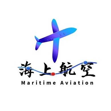海上航空logo高贵紫色大气简约