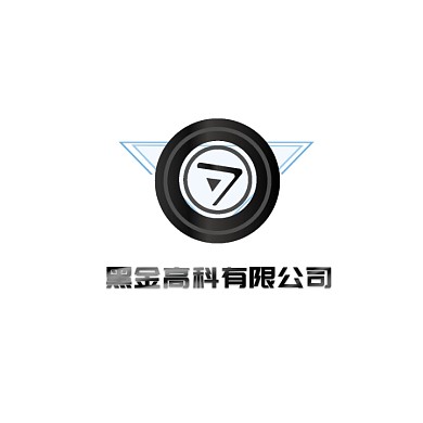 黑色科技公司几何简约logo