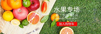 水果生鲜葡萄促销海报